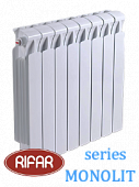 Радиатор биметаллический RIFAR МONOLIT (боковое подключение) 500/14 секции с доставкой в Саратов